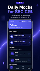 CGLNexa Play Store screenshot 1: exam preparation interface